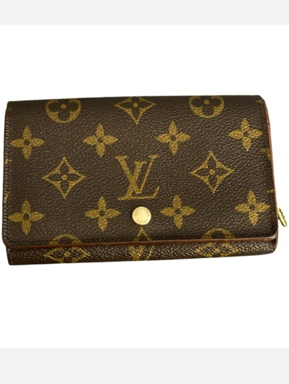 Louis Vuitton Brown Monogram Tresor Leather Wallet GUC